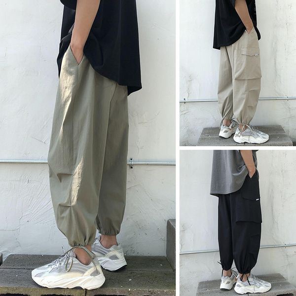 men's korean fashion small foot harlan corset casual loose summer thin versatile sports 9-point pants, Black
men's korean fashion small foot harlan corset casual loose summer thin versatile sports 9-point pants, Black