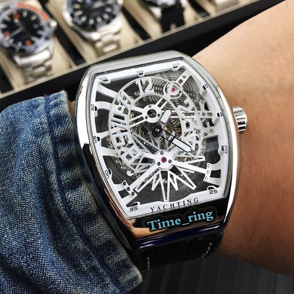 edition v45 sc td skeleton dial silver steel case automatic mechanical movement mens watch black leather strap designer brand watches, Slivery;brown
edition v45 sc td skeleton dial silver steel case automatic mechanical movement mens watch black leather strap designer brand watches, Slivery;brown