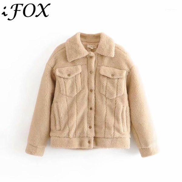 ifox new arrival autumn winter women jackets 2020 fashion thick warm cotton long sleeve outerwear cardigan with pockets1, Black
ifox new arrival autumn winter women jackets 2020 fashion thick warm cotton long sleeve outerwear cardigan with pockets1, Black