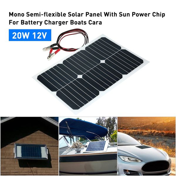 20w 12v mono semi-flexible solarpanel with sunpower chip for battery charger boats cara car
20w 12v mono semi-flexible solarpanel with sunpower chip for battery charger boats cara car