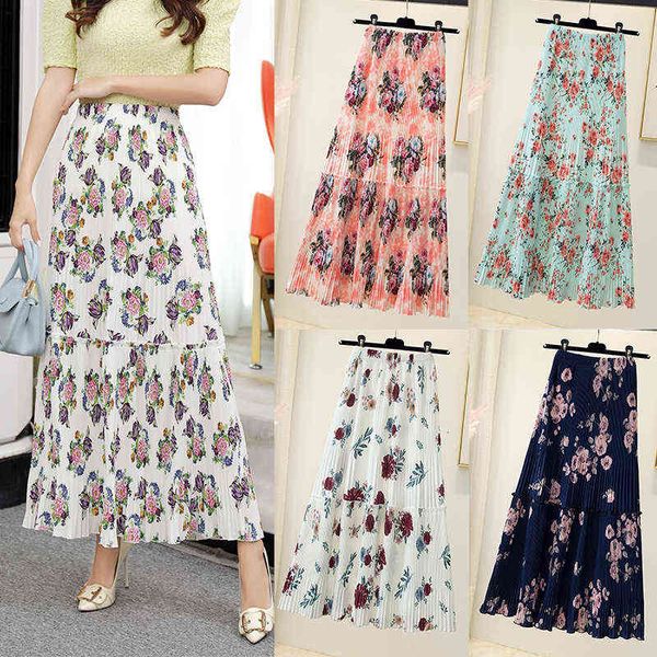 skirts 2022 summer fashion pleated digital print stitched long skirt elastic waist, Black
skirts 2022 summer fashion pleated digital print stitched long skirt elastic waist, Black