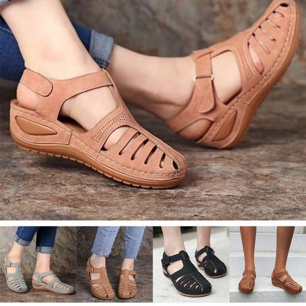 fashion round toecap women sandals pu leather hollowed out shoes casual closed toe beach ankle strap street vintage summer1, Black
fashion round toecap women sandals pu leather hollowed out shoes casual closed toe beach ankle strap street vintage summer1, Black