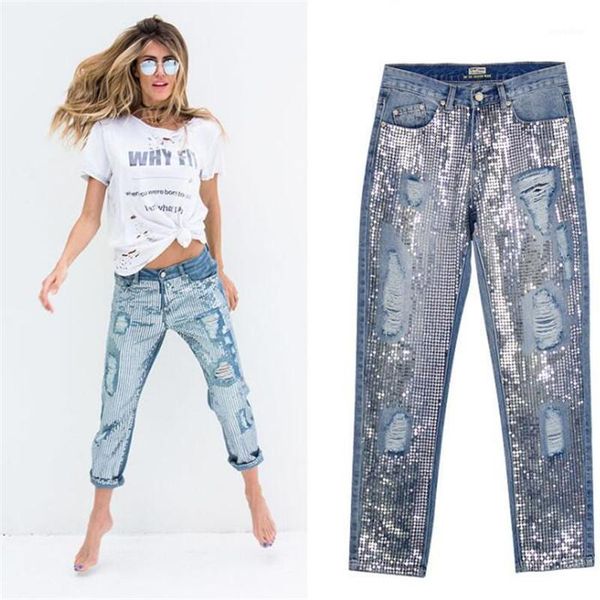 fashion sequin hole jeans women bottom streetwear zipper fringe ripped jeans pants trousers loose female denim 2020 new1, Blue
fashion sequin hole jeans women bottom streetwear zipper fringe ripped jeans pants trousers loose female denim 2020 new1, Blue