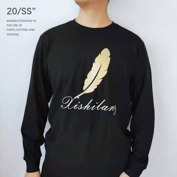 round neck long sleeve autumn and winter printing trend loose base coat t-shirt men's, White;black
round neck long sleeve autumn and winter printing trend loose base coat t-shirt men's, White;black