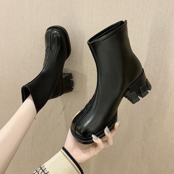 women's boots autumn luxury designer boots-women shoes zipper fashion ankle 2021 high heel rubber ladies rock basic cotton, Black
women's boots autumn luxury designer boots-women shoes zipper fashion ankle 2021 high heel rubber ladies rock basic cotton, Black