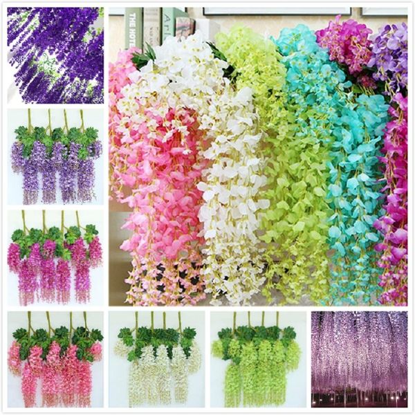 artificial silk flower 12pcs/lot wisteria flower 12pcs/lot vine rattan home wedding decoration 75cm and 110cm available 1022
artificial silk flower 12pcs/lot wisteria flower 12pcs/lot vine rattan home wedding decoration 75cm and 110cm available 1022