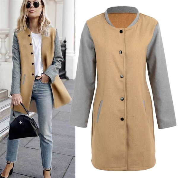 autumn winter women coat and jacket contrast patchwork long sleeves pockets buttons warm casual streetwear outerwear t190903, Black
autumn winter women coat and jacket contrast patchwork long sleeves pockets buttons warm casual streetwear outerwear t190903, Black