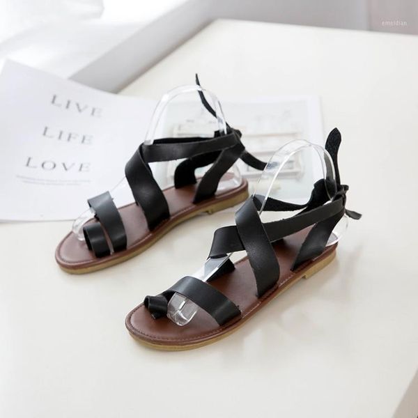 big size 9 11 12 summer flat sandals ladies women shoes woman cross band toe1, Black
big size 9 11 12 summer flat sandals ladies women shoes woman cross band toe1, Black