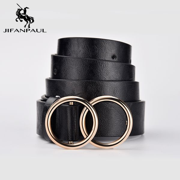 jifanpaul genuine leather women's alloy double ring buckle fashion adjustable belt retro punk ladies dress jeans student belts, Black;brown
jifanpaul genuine leather women's alloy double ring buckle fashion adjustable belt retro punk ladies dress jeans student belts, Black;brown