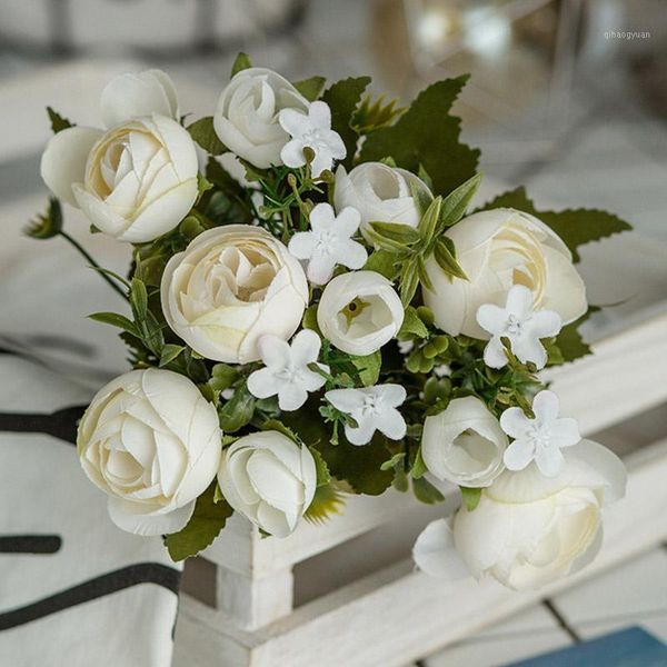decorative flowers & wreaths 10 head/bouquet artificial silk simulation rose small buds garden decoration flores fake1
decorative flowers & wreaths 10 head/bouquet artificial silk simulation rose small buds garden decoration flores fake1
