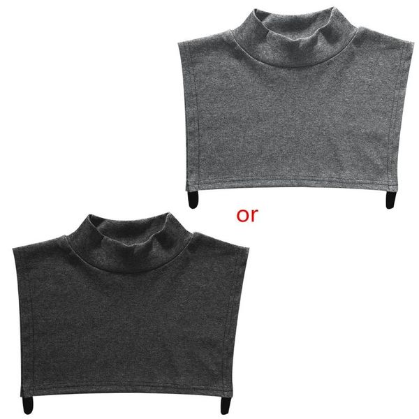bow ties solid color turtleneck half dickey detachable fake collar neck warmer 85wb, Black;gray
bow ties solid color turtleneck half dickey detachable fake collar neck warmer 85wb, Black;gray