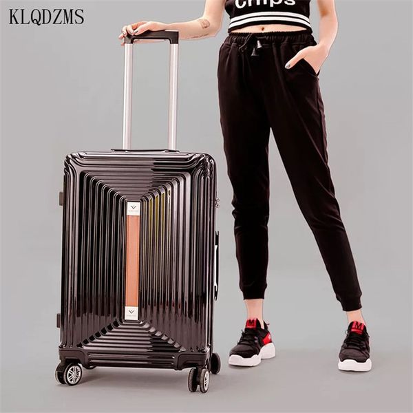 klqdzms 20/ luxury travel suitcase abspc rolling luggage spinner men women trolley suitcase with wheels lj201114
klqdzms 20/ luxury travel suitcase abspc rolling luggage spinner men women trolley suitcase with wheels lj201114