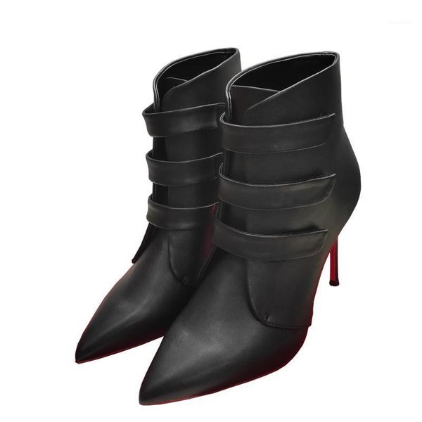 boots size 34-45 winter soft matte leather pointy toe genuine inside design women ankle boots1, Black
boots size 34-45 winter soft matte leather pointy toe genuine inside design women ankle boots1, Black