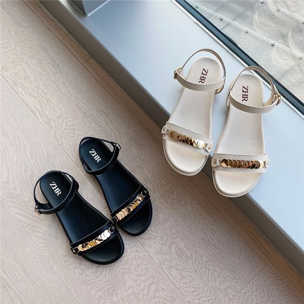 gold chain flats sandals women leather soft 2020 fashion ankle strap sandals ladies genuine leather sandals summer 0928, Black
gold chain flats sandals women leather soft 2020 fashion ankle strap sandals ladies genuine leather sandals summer 0928, Black
