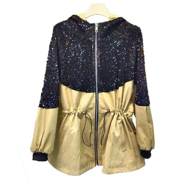 women's jackets 2021 winter sequins windbreaker coat women parkas jacket long sleeves plus cotton fashion hooded waist slim warm, Black;brown
women's jackets 2021 winter sequins windbreaker coat women parkas jacket long sleeves plus cotton fashion hooded waist slim warm, Black;brown