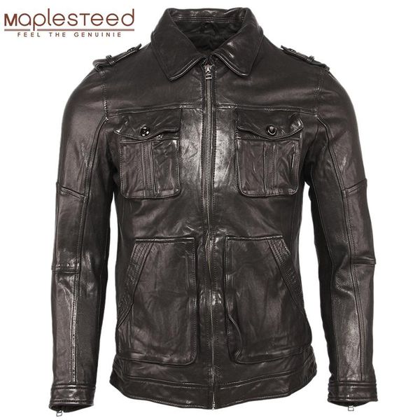 100% tanned sheepskin leather jacket soft slim style men genuine leather jackets men's skin coat clothing spring autumn m459, Black
100% tanned sheepskin leather jacket soft slim style men genuine leather jackets men's skin coat clothing spring autumn m459, Black