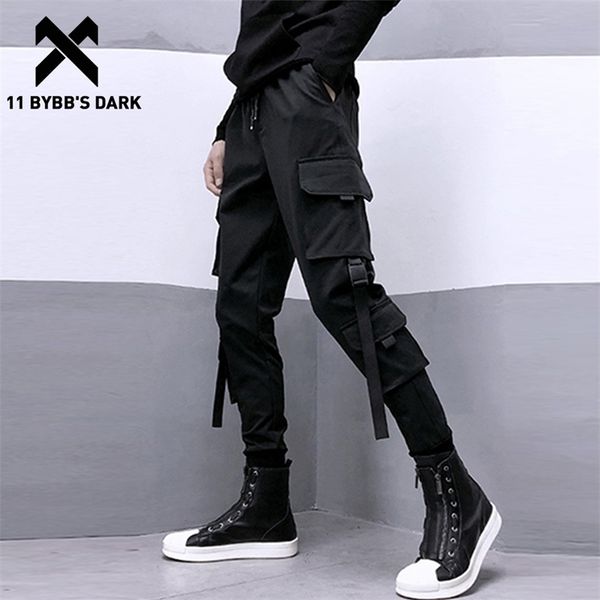 11 bybb's dark multi pockets ribbons harem cargo pants harajuku casual cargo joggers pants mens korean streetwear 201110, Black
11 bybb's dark multi pockets ribbons harem cargo pants harajuku casual cargo joggers pants mens korean streetwear 201110, Black