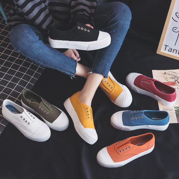 women shoes 2019 summer new fashion shoes woman casual solid candy color platform canvas women casual flats shoes sneakers 1020, Black;white
women shoes 2019 summer new fashion shoes woman casual solid candy color platform canvas women casual flats shoes sneakers 1020, Black;white