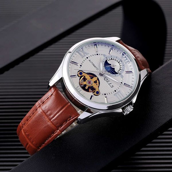 waterproof 2020 watch new men's watch korean version simple trend leisure fashion automatic mechanical watch, Slivery;brown
waterproof 2020 watch new men's watch korean version simple trend leisure fashion automatic mechanical watch, Slivery;brown