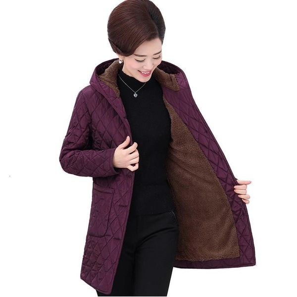 plus size mother winter cotton jacket coat fashion parka women warm plus velvet hooded outwear solid casual middle-aged clothing, Black
plus size mother winter cotton jacket coat fashion parka women warm plus velvet hooded outwear solid casual middle-aged clothing, Black