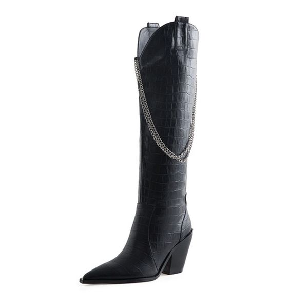 2021 new winter knee high vintage prom party women quality black shoes more size 34-43 female long boots wmzd
2021 new winter knee high vintage prom party women quality black shoes more size 34-43 female long boots wmzd