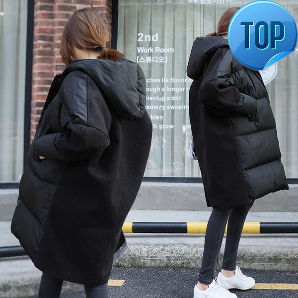 coat women winter jacket warm parkas female overcoat 2020 new patchwork cotton padded coat outwear lx1078, Black
coat women winter jacket warm parkas female overcoat 2020 new patchwork cotton padded coat outwear lx1078, Black