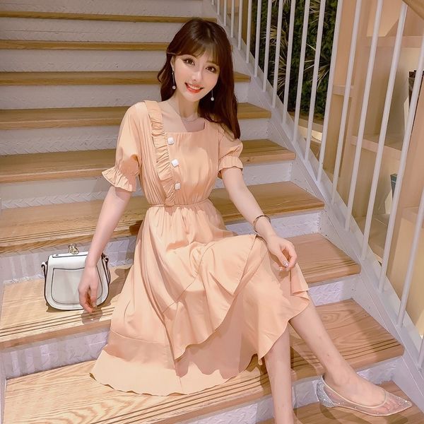 2021 new miss sweet turtleneck female summer the line dressed ladies short sleeve dresses plied korean fashion oo8l, Black;gray
2021 new miss sweet turtleneck female summer the line dressed ladies short sleeve dresses plied korean fashion oo8l, Black;gray