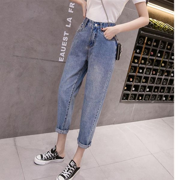 s-5xl plus size jeans women high waist denim pants vintage washed harem pants ankle length casual boyfriend pantalon femme, Blue
s-5xl plus size jeans women high waist denim pants vintage washed harem pants ankle length casual boyfriend pantalon femme, Blue