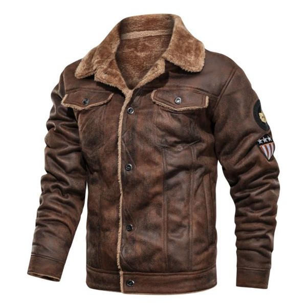 men's jackets army tactical winter warm men pilot bomber flight jacket male fashion thick fleece cotton wool liner coat suede, Black;brown
men's jackets army tactical winter warm men pilot bomber flight jacket male fashion thick fleece cotton wool liner coat suede, Black;brown
