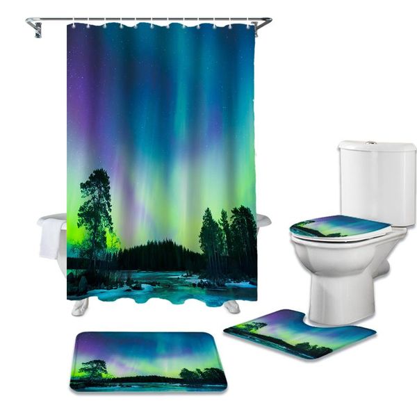 northern lights shower curtains bathroom curtain bath sets toilet cover mat non-slip washroom rug set
northern lights shower curtains bathroom curtain bath sets toilet cover mat non-slip washroom rug set