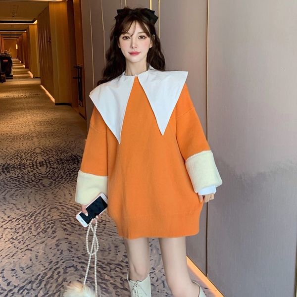 autumn 2020 new loose color matching knitted sweater + lapel long sleeve shirt two piece set of fashion suit for women
autumn 2020 new loose color matching knitted sweater + lapel long sleeve shirt two piece set of fashion suit for women