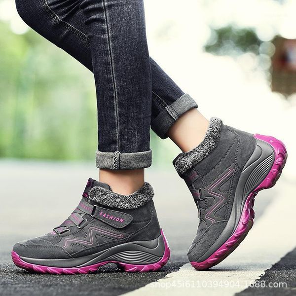 boots trendy winter women snow leather warm thick plush waterproof female wedge suede non-slip lady shoes1, Black
boots trendy winter women snow leather warm thick plush waterproof female wedge suede non-slip lady shoes1, Black