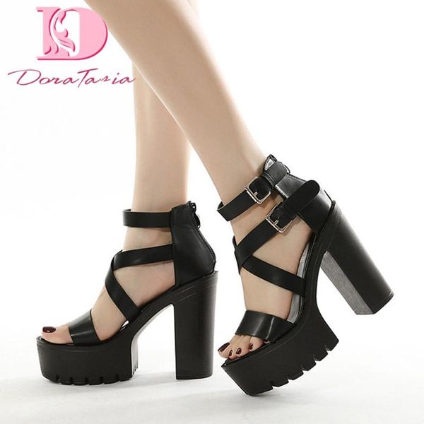 doratasia brand design female summer fashion thick high heels sandals platform black sandals women mature office shoes woman
doratasia brand design female summer fashion thick high heels sandals platform black sandals women mature office shoes woman