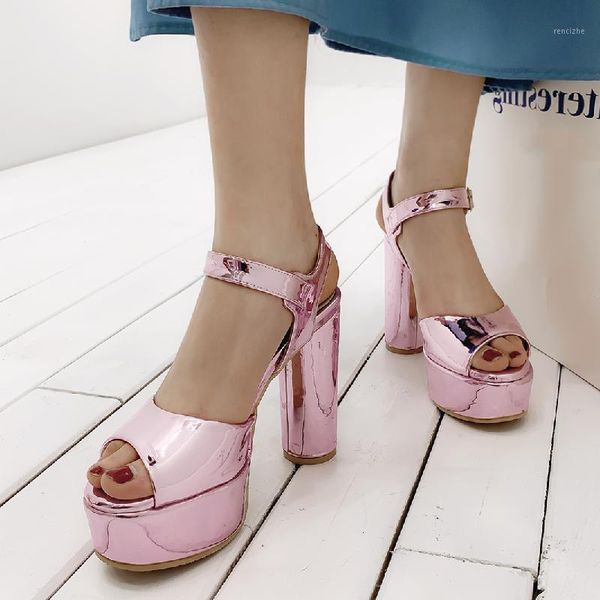 sandals round heels women open toe summer female shoes ankle straps luxury gold silver pink party girls platform1, Black
sandals round heels women open toe summer female shoes ankle straps luxury gold silver pink party girls platform1, Black