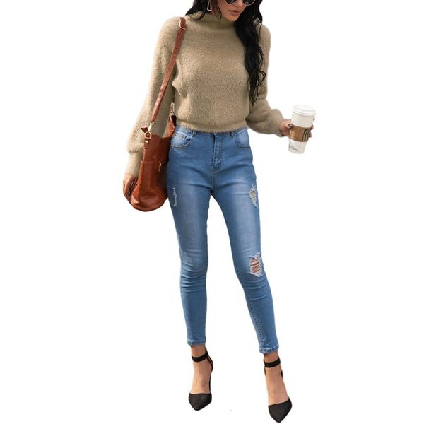 women's sweaters arrival fashion plush shirt fall elastic party high neck loose warm solid color tight cuff clothes, White;black
women's sweaters arrival fashion plush shirt fall elastic party high neck loose warm solid color tight cuff clothes, White;black