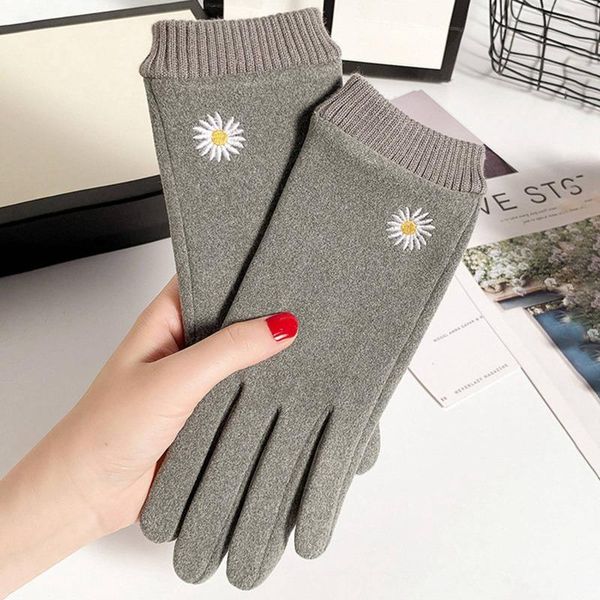 five fingers gloves women' daisy knitted winter cashmere women autumn warm thick touch screen skiing, Blue;gray
five fingers gloves women' daisy knitted winter cashmere women autumn warm thick touch screen skiing, Blue;gray