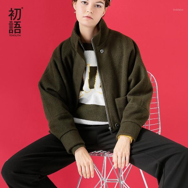 toyouth 2019 new winter loose solid color short straight female wollen coats1, Black
toyouth 2019 new winter loose solid color short straight female wollen coats1, Black