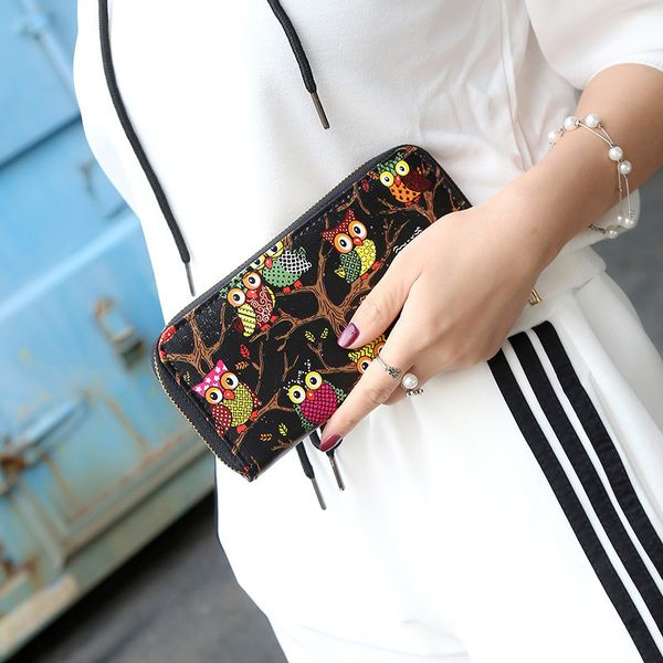 fashion women's cartoon owl big capacity clutch zipper ladies long wallet card holder note compartment
fashion women's cartoon owl big capacity clutch zipper ladies long wallet card holder note compartment