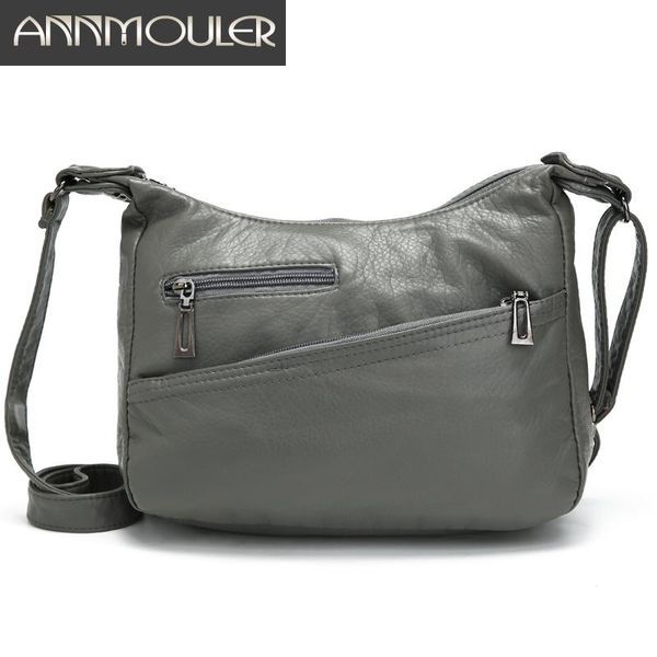 annmouler casual women shoulder bag soft pu leather crossbody bag for female small messenger purse pockets flap sac fem
annmouler casual women shoulder bag soft pu leather crossbody bag for female small messenger purse pockets flap sac fem