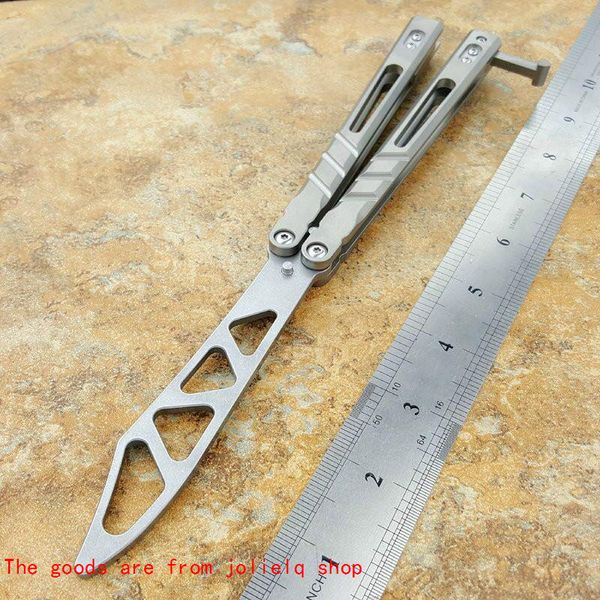 trainer blade d2 titanium butterfly ручка balisong сэндвич тренировочный нож не острые ремесла боевые искусства коллекция knvies xmas qynf x
trainer blade d2 titanium butterfly ручка balisong сэндвич тренировочный нож не острые ремесла боевые искусства коллекция knvies xmas qynf x
