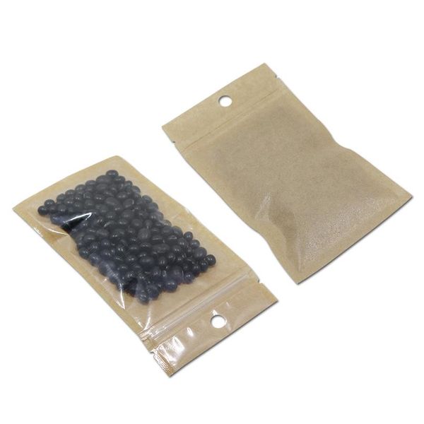 100pcs/lot reclosable clear brown plastic kraft paper zip lock package bag heat seal food zipper packing pouch with h bbylhg
100pcs/lot reclosable clear brown plastic kraft paper zip lock package bag heat seal food zipper packing pouch with h bbylhg