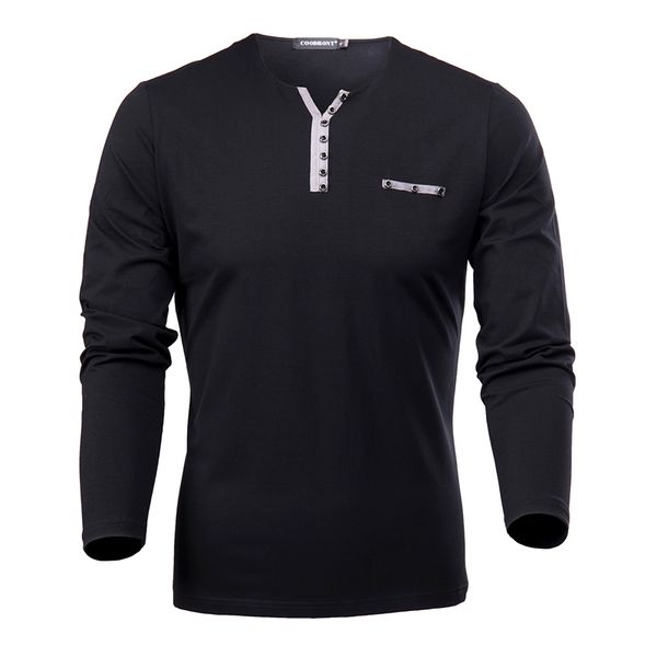 coodrony cotton t shirt men spring autumn new long sleeve t-shirt men henry collar tee shirt men fashion casual 7617 201203, White;black
coodrony cotton t shirt men spring autumn new long sleeve t-shirt men henry collar tee shirt men fashion casual 7617 201203, White;black