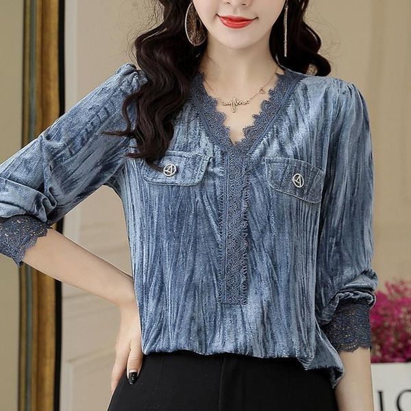 women's spring autumn style pleuche blouses shirt women's pockets solid color v-neck long sleeve casual pleuche df3845 201029, White
women's spring autumn style pleuche blouses shirt women's pockets solid color v-neck long sleeve casual pleuche df3845 201029, White