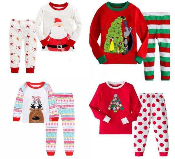 christmas outfit boys girls clothes pajamas set printed housewear long sleeve trousers home wear two piece set1, White
christmas outfit boys girls clothes pajamas set printed housewear long sleeve trousers home wear two piece set1, White