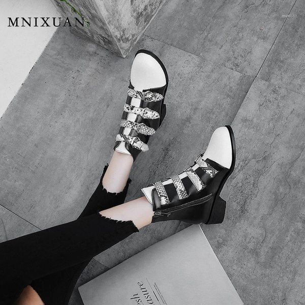 boots mnixuan handmade fashion 2021 snake print womens western ankle block heel white shoes plus size 34-431, Black
boots mnixuan handmade fashion 2021 snake print womens western ankle block heel white shoes plus size 34-431, Black