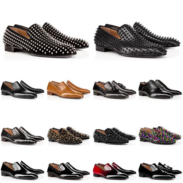 men leather shoes red sneakers bottom low cut studded spikes dress shoe designer luxury mens trainer, Black
men leather shoes red sneakers bottom low cut studded spikes dress shoe designer luxury mens trainer, Black