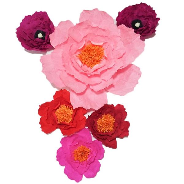 2020 giant crepe paper artificial flowers 6pcs wedding & event decor baby nursery windows display handmade crafts custom 20-50cm
2020 giant crepe paper artificial flowers 6pcs wedding & event decor baby nursery windows display handmade crafts custom 20-50cm