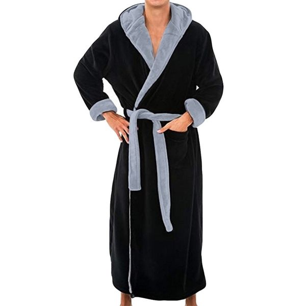 plush hooded bathrobe plus size men patchwork long sleeve loose warm long bath robe mens winter sleep wear bademantel herren y200429, Black;red
plush hooded bathrobe plus size men patchwork long sleeve loose warm long bath robe mens winter sleep wear bademantel herren y200429, Black;red