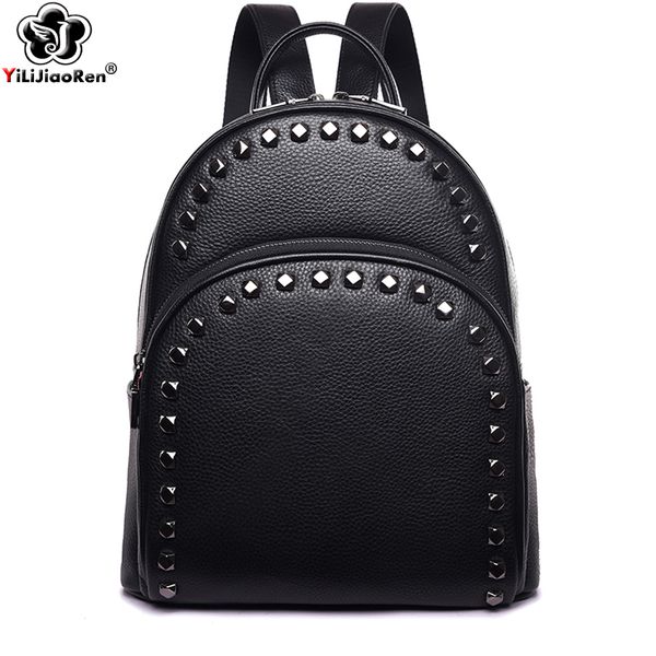 hbp fashion rivet genuine leather women backpack brand cow leather backpack female large capacity school bags for teenage girls
hbp fashion rivet genuine leather women backpack brand cow leather backpack female large capacity school bags for teenage girls