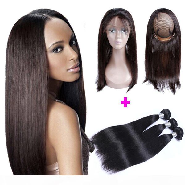 9a pre plucked brazilian straight hair weaves with 360 lace band frontal virgin human hair with bady hair 4pcs lot, Black;brown
9a pre plucked brazilian straight hair weaves with 360 lace band frontal virgin human hair with bady hair 4pcs lot, Black;brown